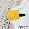 Nuevos pasadores de pelo con texto peculiar, pasadores laterales divertidos y lindos, pasadores personalizados para flequillo, accesorios para el cabello de un yuan de puestos callejeros