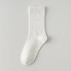 Calcetines sin hueso para niños, primavera y otoño, calcetines de tubo medio, calcetines blancos largos de un mes, calcetines apilados, mocasines para mujer, medias de verano, calcetines de algodón