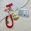 Novo Cordão para Bolsa de Abóbora de Ouro Puro 999, Boa Sorte em Dinheiro, Boa Sorte em Tudo, Pingente Chaveiro, Presentes no Atacado