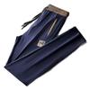 Pantalones de Seda de Hielo para Hombre Verano Casual Slim Recto Simple Estilo Nacional Moda Nuevo Deportivo Elástico Transpirable Pantalones Largos