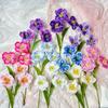 3 tulipas artificiais únicas impressão 3D tulipa segurando flores arranjo de flores de casamento salão de casamento flores artificiais atacado
