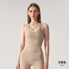 Top de yoga para exteriores transfronterizo, cuello en U, sin mangas, adecuado para correr, entrenamiento y fitness, color liso, elástico y se puede usar como capa interior o capa base para mujeres