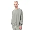 Sudadera de algodón rizado de peso pesado 460g, talla grande 46, cuello redondo, unisex