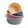 Cesta Redonda Grande de Doble Capa Personalizada para Lavar y Escurrir Verduras para Fregadero de Cocina Casero Cesta para Verduras Lavabo para Verduras