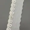 Renda Bordada de Algodão Puro com Recortes para DIY Acessórios de Cortina Renda Artesanal Decorativa Bordado Atacado