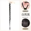 Tranças de Peruca, Novo Coque de Cabelo Estilo Chinês, Aplique de Cabelo com Presilha, Trança Torcida Clássica Elegante em Forma de Botão de Flor, Trança Lateral Suave, Trança de Peruca