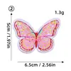 Nuevas Pegatinas de Tela Bordadas de Mariposas Coloridas Hechas a Mano Decorativas DIY Parches Pegatinas Zapatos y Sombreros Accesorios de Ropa Pantalones Bolsa Parches