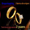Vietnam Shajin Eiffel Iron Couple Ring Par de Nicho Design Wedding Proposta Anel Anel Fornecimento