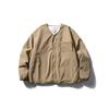FORN3 Estilo Japonês Trendy Marca Retro Tridimensional Bolso Sem Gola Leve Algodão Roupas Masculinas Casaco de Inverno Casaco de Algodão Cardigan N910