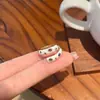 Anillo de Esmalte Goteado Exquisito, Dulce y Cool, Colorido para Mujer, Anillo Abierto de Moda Personalizado de Lujo Ligero, Anillo para Dedo Índice de Diseño Nicho