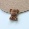 Otoño e Invierno Terciopelo Afelpado Parche de Oso de Peluche DIY Accesorios Acrílicos Aretes Horquilla para el Cabello de Mujer Material para Carcasa de Teléfono Móvil