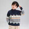 Roupas Infantis Zuoxi Suéter para Meninos Roupa Íntima Aconchegante Outono e Inverno 2026 Novo Modelo Suéter de Tricô para Meninos