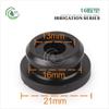 Anel de Borracha Dupla Camada Preto 16mm em Forma de I Anel de Borracha Micro-Aspersão Gotejamento Irrigação Pvc Tubo Rígido Perfuração 16mm Tubo Pe Válvula de Desvio