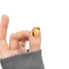 Oro Ámbar Mar Puro Hecho a Mano Portátil Uñas Cortas Estilo Ins Parche de Uñas Doudou de Alta Gama Uñas Postizas