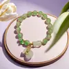 Pulseira de Bambu com Morango e Lírio-do-Vale para Amigas, Estilo Nicho de Luxo, Joia para Presente de Exportação do Mercado de Yiwu
