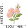 Parche de Tela Bordado Estilo Pastoral Curativo Termoadhesivo Peonía Tulipán Insignia Bordada por Computadora Parche para Chaqueta de Mezclilla Pegatina Emblema