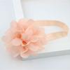 Faixa de cabelo de chiffon com escrita para bebês, faixa de cabeça com flores para bebês, acessórios para cabelo