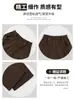 Pantalones de pana color caqui de pierna ancha estilo cimitarra para mujer, nuevo estilo de otoño, diseño coreano, únicos, de nicho, buena caída, pantalones casuales