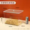 Estante de Supermercado Alimentos Frasco Sellado Caja de Almacenamiento Plástico Transparente Exhibición Snacks Azúcar Frutas Deshidratadas Semillas Tostadas