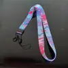 Fita de transferência térmica com desenho para celular, cordão com fecho de pressão, pingente, marca de fábrica, crachá de trabalho, cordão para pescoço, atacado de fábrica