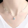Collar estilo coreano joyería para mujer a primera vista colgante de amor giratorio joyería suministro de comercio electrónico transfronterizo venta al por mayor