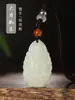 Jade de Hetian Buda del Zodiaco Colgante de Jade para Hombres Guanyin Manjushri Samantabhadra Bodhisattva del Tesoro Vacío Collar del Año del Zodiaco para Mujeres