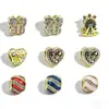 Moda Europeia e Americana Titânio Aço Pingente Urso Gota de Óleo Titânio Aço Banhado Ouro 18K Pulseira Pingente Acessórios DIY Atacado