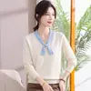 Moda Otoñal 2026 para Madres, Prenda Básica Elegante para Mujeres de Mediana Edad y Mayores, 40-50 Años, Suéter de Punto para Primavera y Otoño, Jersey Versátil