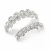 Estilo Hip-Hop Europeo y Americano Colorido Joyería Dental de Dientes Completamente Diamantada Moda Callejera Rap Tendencia Decoración Dental Personalizada