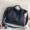 Bolsas para Mulheres 26 Nova Bolsa Transversal Unissex Grande Capacidade Bolsa de Lona Lavada Espessada para Aula Estilo Coreano Versátil