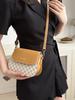 Mais fácil para combinar Bolsa Transversal de Ombro Único para Mulheres 2024 Novo Estilo Cor Contrastante Retrô Design Nicho High-End Bolsa Sela para Mulheres