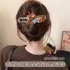 Grampo de Cabelo Bico de Pato com Laço de Botão para Mulheres, Presilha Grande de Uma Linha de Alta Qualidade para a Parte de Trás da Cabeça com Grande Volume de Cabelo, Grampo de Cabelo Acessório de Cabeça