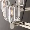 Lámpara de araña de cristal de cobre macizo estilo americano para sala de estar, iluminación Zhongshan, modelo de diseñador RH post-moderno de lujo ligero para comedor y dormitorio