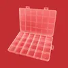 1.7 slot para cartão alto fixo 24 grades multi grades pulseira de contas transparente caixa de armazenamento subembalagem caixa de acabamento em plástico PP flip