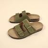 Chinelos Birkenstock para Mulheres, Uso Externo de Verão, Novo Modelo 2026, Fácil de Calçar, Sola Macia, Sola Grossa, Sandálias Planas de Praia