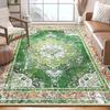 Alfombra de cachemira estilo étnico persa desgastado transfronterizo plegable lavada con fondo antideslizante resistente a las manchas manta de noche