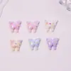 Fofo Borboleta Desenho Animado Simulação Nail Art Enfeites Resina Pequenos Acessórios DIY Cola Creme Capa de Celular Capa de Fone de Ouvido Acessórios