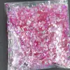 Atacado de fábrica fragmentos irregulares de pet cor de papel de doce fragmentos de vidro de cor mágica papel de vidro para unha