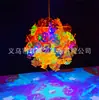 Calabaza de Halloween Calabaza Láser Colorida Linterna Portátil Linterna Portátil Hecha a Mano DIY para Niños Puesto de Venta por Lotes