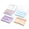 Caixa Personalizada de Sombras para Olhos Multicor do Fabricante, Caixa Plástica de Embalagem para Sombras de Olhos de 6 Cores, Nova Caixa de Armazenamento de Maquiagem, Grande Quantidade, Preço Favorável