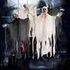 Decorações de fantasma para pendurar no Halloween, casa mal-assombrada de tecido personalizada e decoração para sala de escape, conjunto de caveiras, pingentes de micro-terror