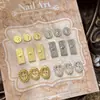 Arte de Uñas Aleación Moneda de Dólar Joyería Estilo Lujo Ligero Dólar Tridimensional para Uñas Diamante Estilo Popular Accesorios para Uñas Portátiles Venta al por Mayor