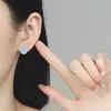 Nuevos Pendientes Turquesa Estilo Chino para Mujer Plata de Ley 925 Tendencia Nacional Retro Gama Alta Pendientes Calabaza Azules Pendientes Versátiles
