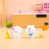 Personagem fofo e peludo com o cabelo fora do lugar, artesanato de resina em caixa surpresa, figura de animal de estimação fofo de desenho animado, caixa surpresa para crianças e estudantes