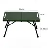 Mesa Táctica Plegable para Camping al Aire Libre Ultraligera Transfronteriza Mesa Plegable Mesa Combinada Portátil para Exteriores Camping Aleación de Aluminio Pequeña de Viaje