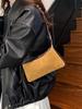 Moda Transfronteriza 2025 Nuevo Nicho Retro Gamuza Bolso de Axila para Mujer Textura Moda Bolso Cruzado Tipo Dumpling Bolso de Hombro