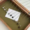 Collar Colgante de Piedra Natural con Cuentas Retro Coreano Multiusos Cadena Larga para Suéter Accesorios para Mujer Nicho Gama Alta