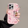 Funda de Teléfono de Dibujos Animados Mickey Adecuada para Apple 17Promax Iphone16 Linda 15Plus Estilo Europeo y Americano 14 Pareja 13