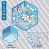 Adesivos de Cabana de Paisagismo Coreana Transfronteiriça Cena em Miniatura Manual de Cena Sem Corte Empilhamento Estéreo 3D Adesivos