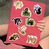 50 pegatinas originales de dibujos animados de gatos y plantas para decorar guitarras, cuadernos, equipaje, manualidades, impermeables, al por mayor